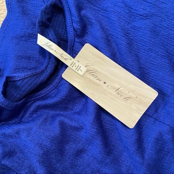 Lillian Nicole Blue Tank Top Size Small NWT - Picture 7 of 10